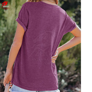 Camisetas Modernas para Mujer, Estampadas, de Algodón Suave, Corte Holgado, Estilo Casual Urbano, Cómodas, a Precio Razonable - Product Image 3