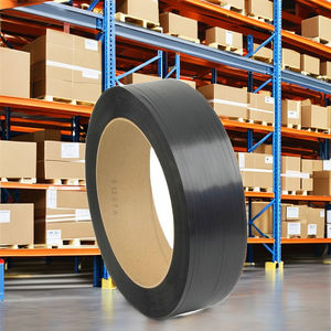 Cinta de Flejado de PET Muy Resistente, Mejor Precio, 15mm - 25mm, Correa de Poliéster Plástico Negra para Embalaje Manual de Cartones y Palés, India - Product Image 1