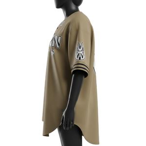 Camiseta de Béisbol para Mujer, Malla de Poliéster, 190 GSM, Tela Ligera y Transpirable, Logotipo Personalizado con Apliques, Camiseta de Béisbol Transpirable para Mujer - Product Image 3