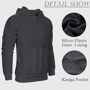 Ventes en gros de sweats à capuche pour hommes de grande taille Clush Industries, logo personnalisé, impression 3D en relief, polaire uni en polyester/coton, unisexe - Product Image 4