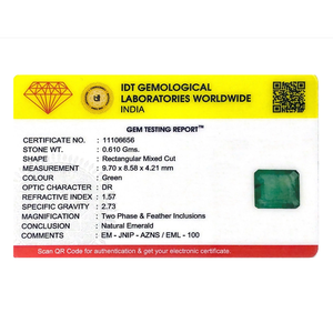 Natural Zambian Emerald 3.05 Carat Loose Gemstone Emerald Cut for Fine Jewelry - Product Image 4