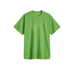 Camiseta de Manga Corta para Hombre, Cuello Redondo, Corte Holgado, Color Sólido, Tela Lisa, Venta al Por Mayor, Hecha en Pakistán - Product Image 1