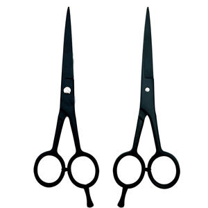 Ciseaux de barbier professionnels en acier inoxydable, fournis directement par l'usine, avec lame affûtée et manche en plastique pour la coupe de cheveux 2026 - Product Image 2