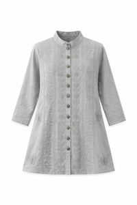 Camisa de Viscosa Bordada para Mujer, Ropa de Playa Informal de Manga Larga, Fabricante - Product Image 2
