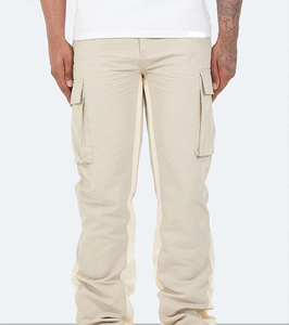 Pantalon cargo en jean évasé vintage pour homme, coupe ample, personnalisé, de haute qualité, vente en gros - Product Image 6
