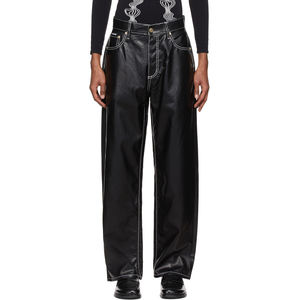 Pantalons en cuir pour hommes, style tendance, en vente, meilleure qualité, prix bas, pantalons en cuir noir pour hommes en gros - Product Image 1