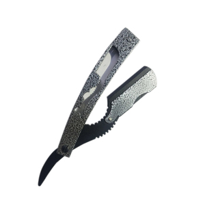 Navaja de Afeitar Recta de Acero Inoxidable Estilo Turco, Azul, Plegable, para Barbería, Herramienta de Depilación de Una Sola Hoja - Product Image 5