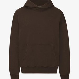 Vente en gros de sweat-shirts à capuche surdimensionnés pour hommes en coton 100% pour un style hivernal thermique de couleur Purple Haze, motif uni, impression de logo personnalisée - Product Image 6