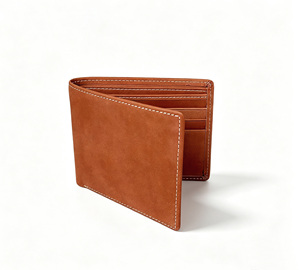 [In Stock][Retail Price] Top Quality Handmade Castello Genuine Nubuck Leather <b>RFID</b> <b>Men</b> Bi-fold <b>Wallet</b> Black Brown Light Brown - Product Image 2