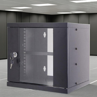 Armoire de serveur réseau compacte 4U, montage mural IP20, en acier SPCC, entièrement assemblée