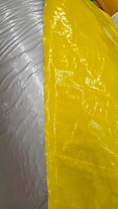 Lona impermeable amarilla de peso medio para uso en exteriores, cubierta de tela tejida de color sólido liso. - Product Image 6