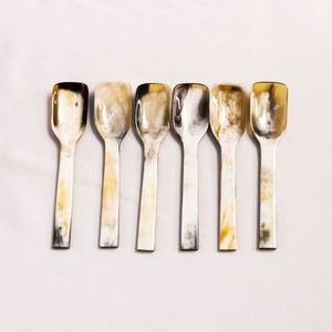 Vintage Buffalo Horn Tea <b>Spoon</b> Long Handle Mirror Polish Durable Serving <b>Spoon</b> for <b>Coffee</b> Tea Dining - Product Image 6