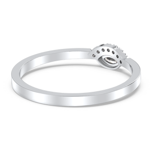 Bagues de fiançailles classiques REYES en argent sterling 925 avec moissanite taille marquise de 0,08 carat, design original, bijoux fins pour mariage - Product Image 4