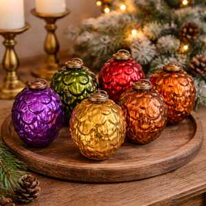 Nouveauté : Boule et Ornement de Noël en Verre Multicolore pour Arbre de Noël et Décoration Intérieure Festive |   Pièce d'appoint décorative saisonnière. - Product Image 3