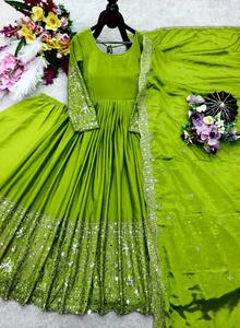 เปิดตัวผ้าไหมจีนที่กำลังมาแรง gwon & pent & dupatta reddy ที่กำลังมองหาสำหรับผู้หญิง - Product Image 6