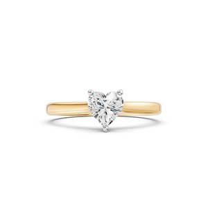 Anillo Solitario de Diamante Corte Corazón en Oro de 14K, Diamante Cultivado en Laboratorio de 1 CT, Anillo de Compromiso Clásico - Product Image 1