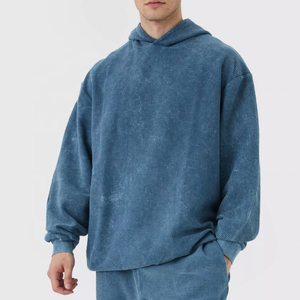 Custom <b>Men</b> Corduroy Hoodie Tracksuit Set <b>Pullover</b> Hooded Top Pants Two Piece Casual Streetwear Wholesale - Product Image 5