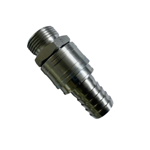 Enchufe de manguera recto ecológico perfecto, accesorios de tubería de tratamiento de superficie lisa para conexiones neumáticas hidráulicas, 1 año - Product Image 1