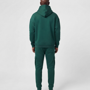 High Quality Manufacturer Custom <b>Hoodie</b> and Sweatpants Tracksuit Set Blank <b>500</b> <b>GSM</b> 100% Cotton Fleece Heavyweight For Men - Product Image 6
