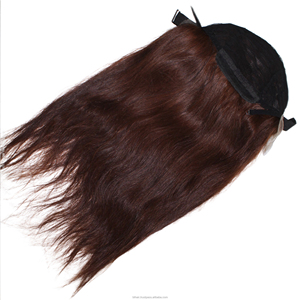 Peluca de cabello natural para mujer, elegante, cabello humano castaño, hebras sedosas, línea de cabello realista, sin desprendimiento, opciones de peinado versátiles - Product Image 5