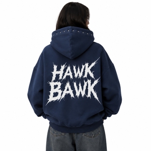 Sweat à capuche long zippé sur le devant pour femme, en molleton doux, couleur personnalisable, style streetwear premium, look décontracté moderne, mode urbaine décontractée - Product Image 2