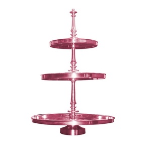 Affordable Price Metal Cake Display Stand With Smooth Edge For Catering Service Dessert And Pastry Arrangement Table Centerpiece - Product Image 3