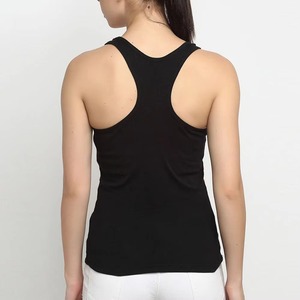 Débardeur court élégant pour femme avec logo sur le devant, en tissu extensible, confortable, décontracté, tendance, pour l'été - Product Image 2