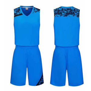 ชุดบาสเก็ตบอลสีน้ำเงินสำหรับผู้ชาย Starlet International แบบพิมพ์ลาย Sublimation ระบายอากาศได้ดี ผลิตจากโพลีเอสเตอร์ ชุดกีฬาสำหรับผู้ใหญ่ ไร้ตะเข็บ - Product Image 1