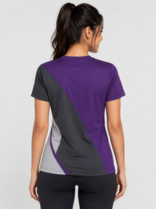 Camiseta Deportiva de Cuello Redondo para Mujer, Camiseta de Manga Corta que Absorbe la Humedad para Correr, Entrenamiento, Fitness, Yoga y Ejercicio - Product Image 6