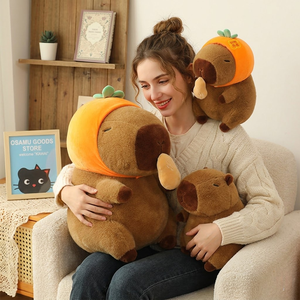 Aika Mignon Crocodile qui mord Capybara Jouets en peluche animaux interactifs doux et amusants Cadeau - Product Image 4