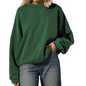 Sweat-shirt décontracté surdimensionné pour femme, nouvelle collection, en coton, à prix avantageux - Product Image 1