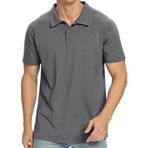 Polos personnalisés OEM avec logo, coupe ajustée, respirants, tissés, pour la gym, le fitness, la course à pied, le golf, pour hommes - Product Image 1