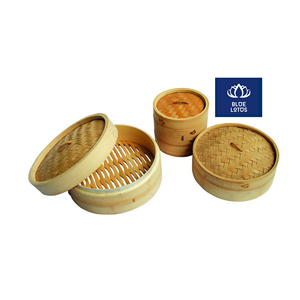VALUE FOR MONEY Safe Clean Eco Bamboo Steamer Pure Wood <b>Plant</b> Kitchenware Best For Bun Steaming And Seafood Cooking Direct Price - Product Image 1