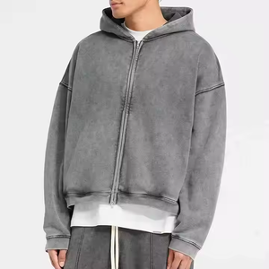 Sweat-shirt à capuche personnalisé pour homme, 350 g/m², en molleton de coton, coupe ample, style streetwear, avec motif graphique, fournisseur en gros - Product Image 4