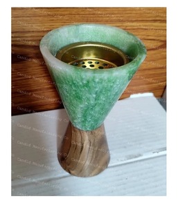 Quemador de Incienso de Sándalo Ecológico Hecho a Mano, Resina Epoxi, Mubkhar Oud, Decoración de Lujo para Ramadán y Eid - Product Image 5