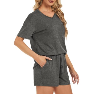 Conjunto de Ropa Casual de Verano de Dos Piezas para Mujer, Camiseta y Pantalones Cortos, Conjunto Personalizado de 2 Piezas, Camiseta y Traje de Pantalones Cortos - Product Image 4