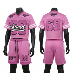 Ensemble de short et maillot de basket-ball pour homme, vêtements de sport d'entraînement respirants en maille polyester, légers, avec logo personnalisé sur le devant pour équipe - Product Image 1