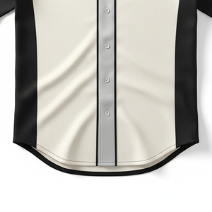 Wholesale Custom Sublimated Baseball Jersey Blank Breathable Two Button <b>Mesh</b> Plain Sportswear Team Uniform <b>Tops</b> - Product Image 4