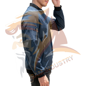 Top Design Men's Winter Jacket with <b>Stand</b> Collar Full Sleeve Customizable Satin Jackets For Online Sale - Product Image 5