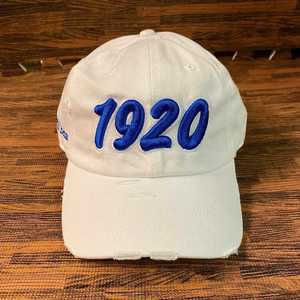 หมวกแก๊ป Zeta Phi Beta 1920 สีน้ำเงินปักลาย หมวกเบสบอลสำหรับชมรมนักศึกษา สายปรับได้ สไตล์ลำลองสำหรับผู้หญิง - Product Image 1