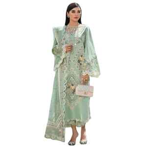 Trajes de Verano de Algodón para Mujer, Estilo Salwar Kameez Pakistaní, Cómodos, Sin Arrugas, de Secado Rápido - Product Image 1