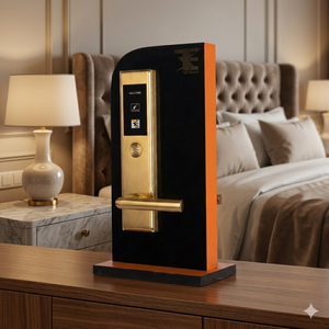Gold TESX Industries 705SSB Stainless Steel Hotel RFID Lock Premium <b>Smart</b> <b>Electronic</b> Key Card Access Control System From Delhi - Product Image 2