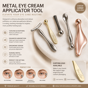 Rodillo de Metal Grabado con Logotipo Personalizado para Crema de Ojos, Rodillo de Ojos de Lujo al por Mayor - Product Image 3