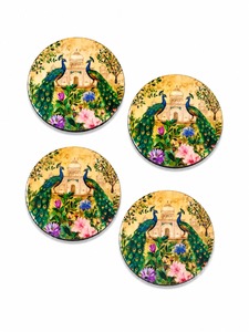 Durable MDF Enamel <b>Coaster</b> <b>Set</b> With Elegant Finish For Table Surface Protection And Interior Decoration - Product Image 3