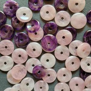 Colgantes de Donut de Piedra Gema de Cristal Natural al por Mayor, Colgante de Piedra Gogo para Fabricación de Joyas, Calidad Premium Hecha a Mano, Suministro a Granel - Product Image 6