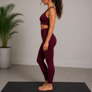 Ensemble de sport pour femme 2 pièces : soutien-gorge de yoga et leggings, tenue de sport, survêtement, vêtements d'entraînement, tenue de course, tenue de fitness, vêtements de sport - Product Image 3