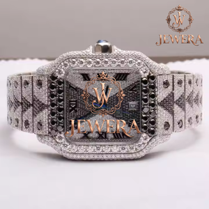 Reloj de Lujo con Diamantes Moissanite, Estilo Hip Hop, Completamente Cubierto de Piedras, para Fiestas, Bodas, Eventos Nocturnos y Moda Premium - Product Image 1