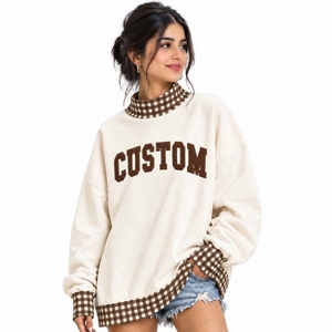 Fabricante de Suéteres Holgados con Cuello Alto para Mujer, Ligeros, con Puños Acanalados, Estilo Casual - Product Image 1