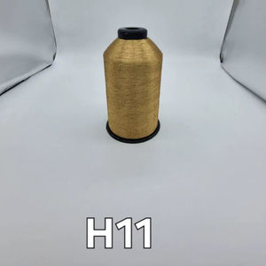 Fil Zari de qualité industrielle SHREE VIDHATA JARI 110D pour machines à broder haute vitesse, modèle H11, fil métallique flexible de haute qualité - Product Image 1