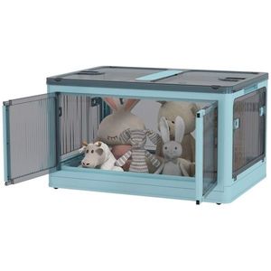 Contenitori e Cesti Portaoggetti in Tessuto Blu - Product Image 2